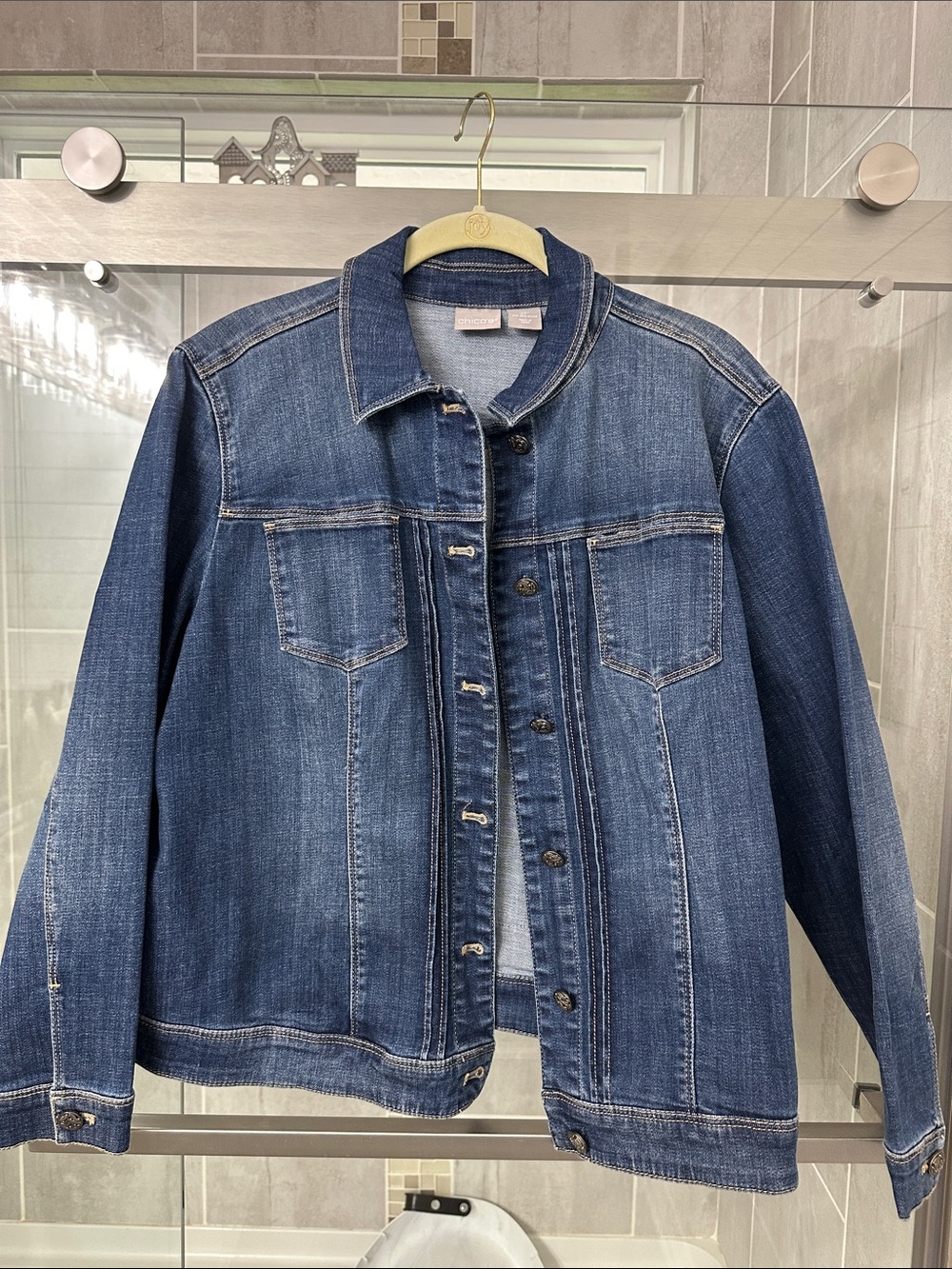 Chico's Medium Blue Denim Jean Jacket